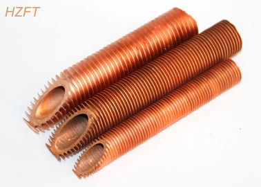 Roll Forming Spiral Copper Fin Tube For Liquid Cooling And Heating Low Finned Tubes