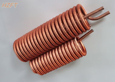 プロセス クーラー0.75MMの壁厚さのための省エネのFinned銅のコイルの熱交換器