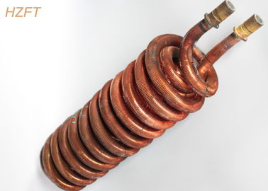 スズメッキをされた表面の銅のFinned管は飲料水システムのヒーターとして巻く